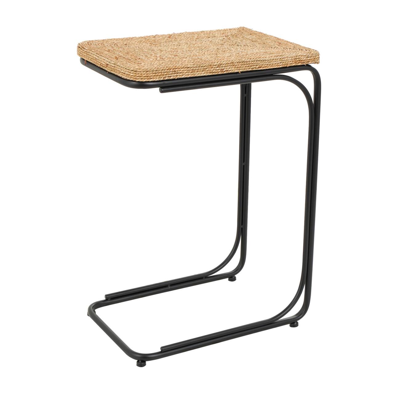 2ft. Brown Dried Plant Coiled C-Shaped Accent Table